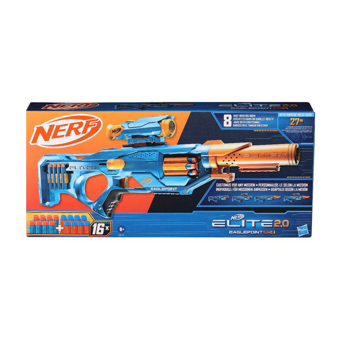 Іграшковий бластер Nerf Elite 2.0 Eaglepoint від 8 років, 16 стріл (F0423)